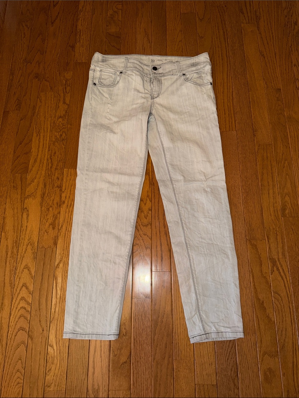 New York & Company Light Wash Slim Slouch Jeans